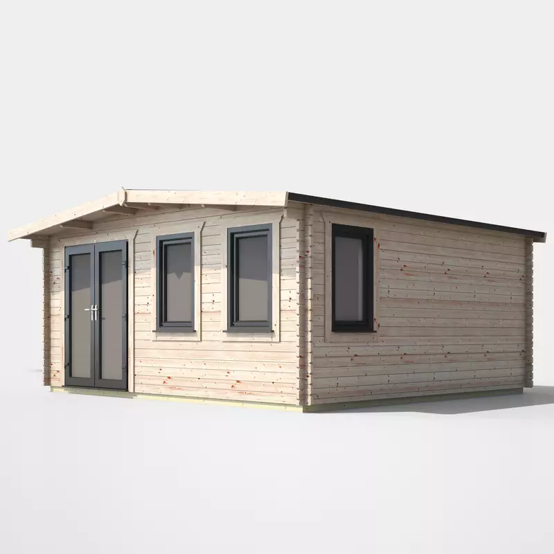 Power Chalet Log Cabin 16x16 - Left Door