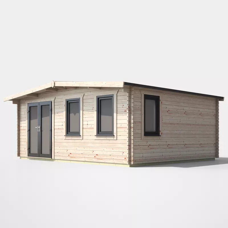 Power Chalet Log Cabin 16x18 - Left Door