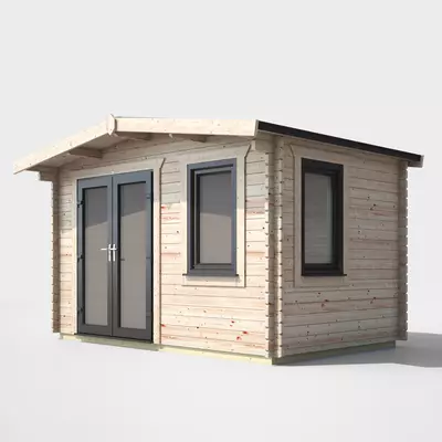Power Chalet Log Cabin 8x12 - Left Door