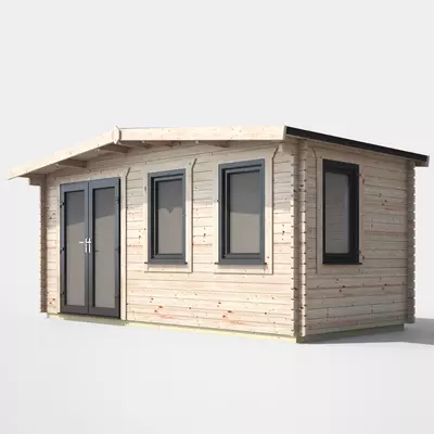 Power Chalet Log Cabin 8x16 - Left Door