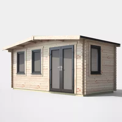 Power Chalet Log Cabin 8x16 - Right Door