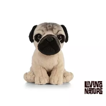 Living Nature Pug Puppy 16cm