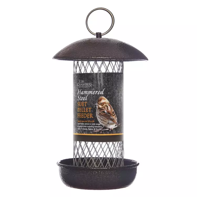 Tom Chambers Hammered Steel Suet Pellet Feeder