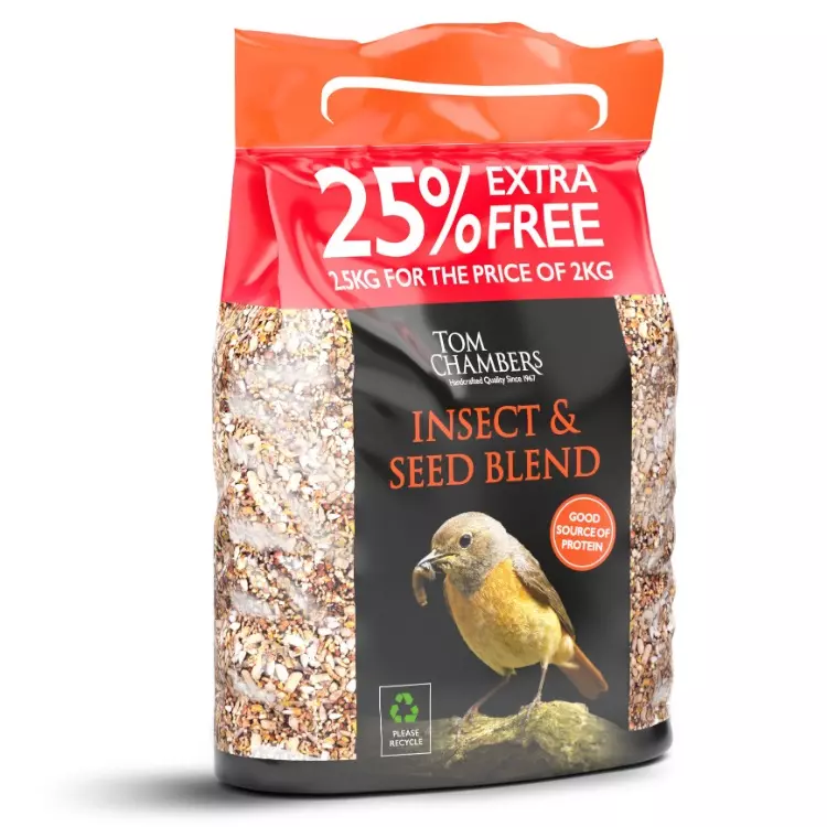 Tom Chambers Insect & Seed Blend +25% 2.5kg