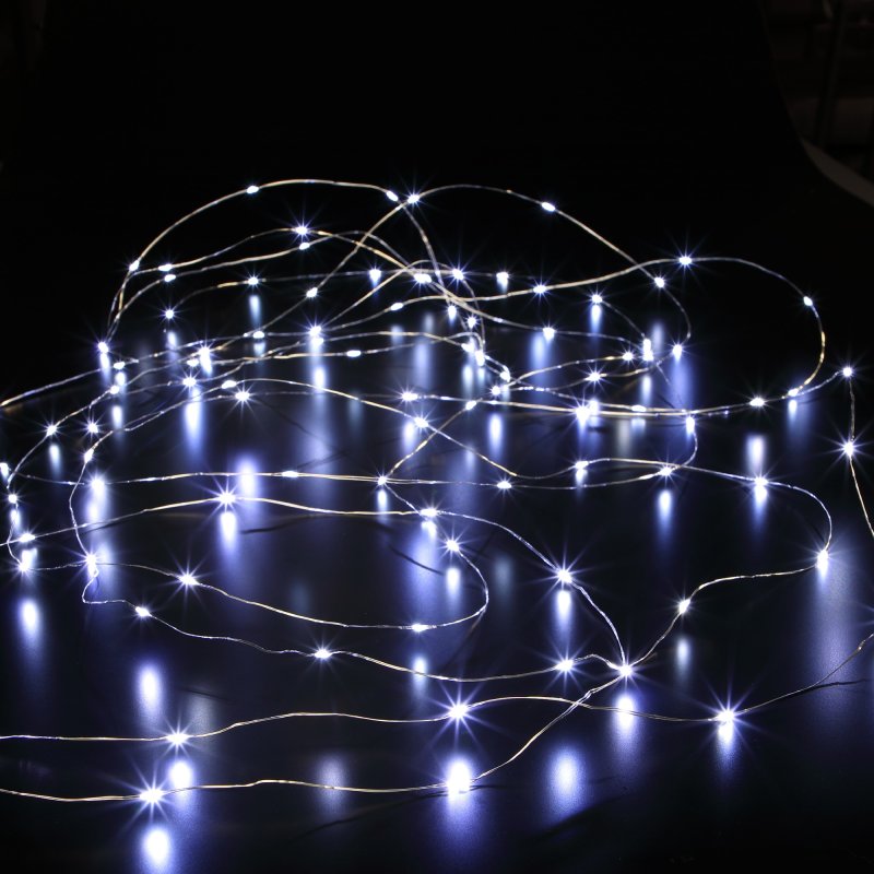 Noma 50 Fit & Forget White Bare Wire LED String Lights