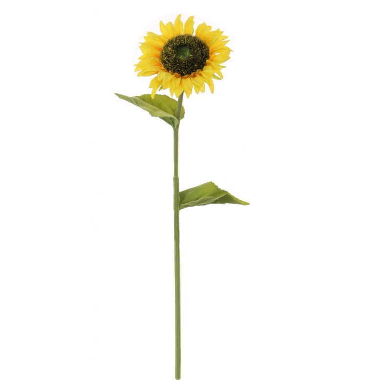 Artficial Flowers Open Sunflower Yellow 64cm
