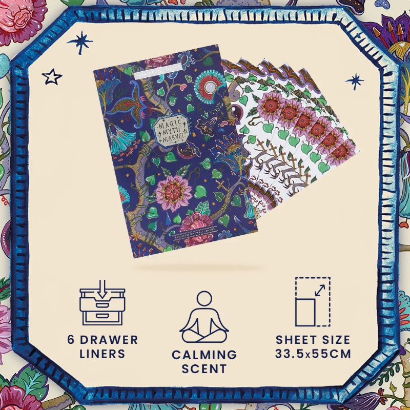 Heathcote & Ivory Magic Myth Marvel Scented Drawer Liners Groves
