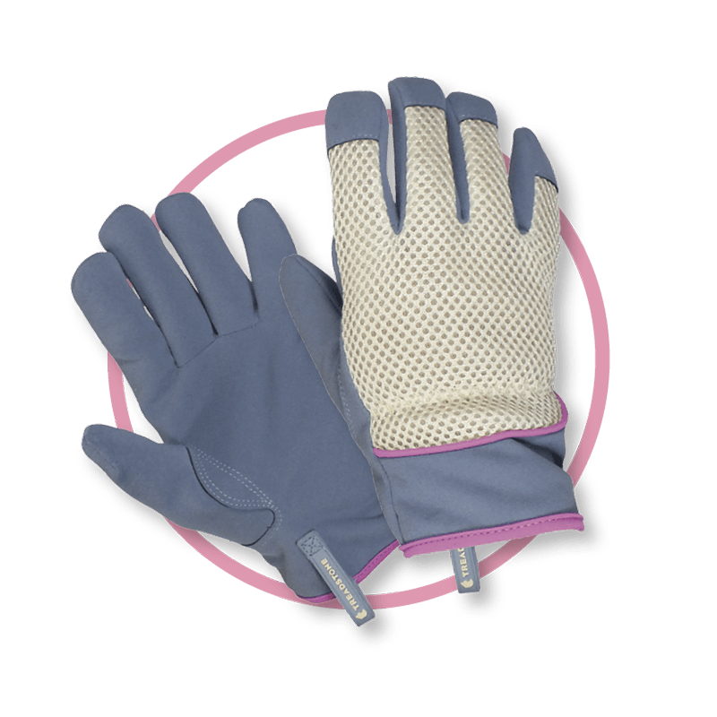 Treadstone Airflow Gardening Gloves Blue & White Medium - image 1
