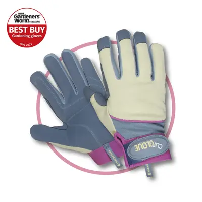 Treadstone General Purpose Gardening Gloves Blue & Cream Medium - image 1