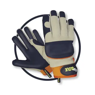 Treadstone Leather Palm Gardening Gloves Grey & Navy Large - image 1