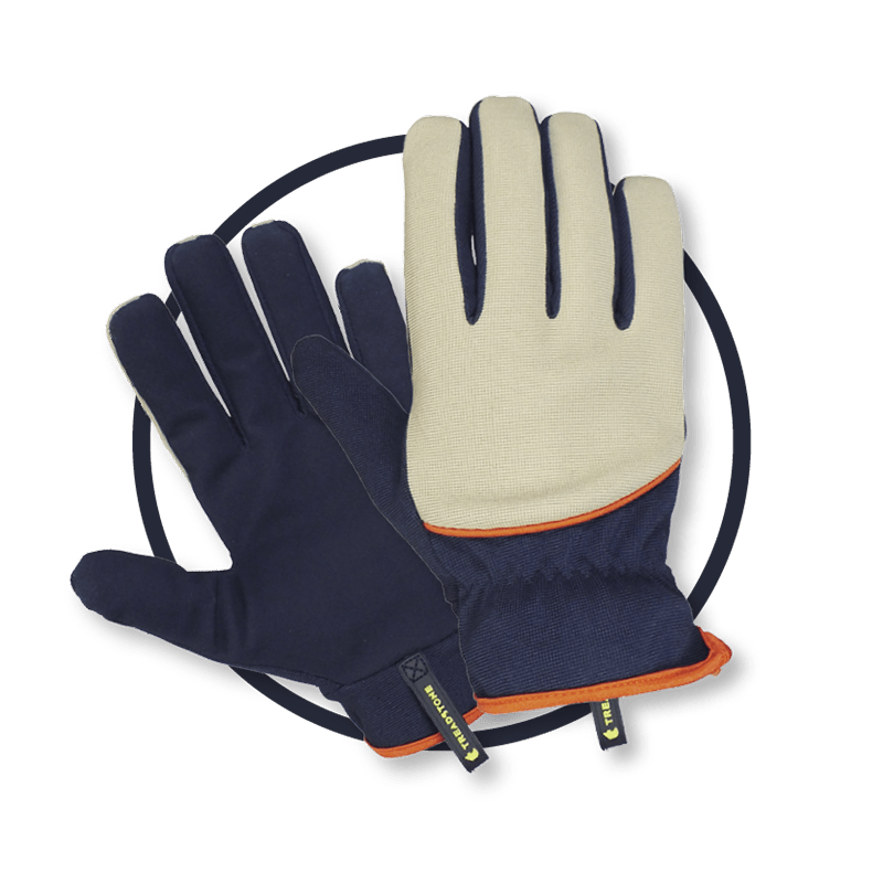Treadstone Stretch Fit Gardening Gloves Grey & Navy Medium - image 1