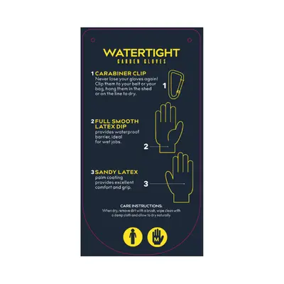 Treadstone Watertight Gardening Gloves Grey & Navy Medium - image 2