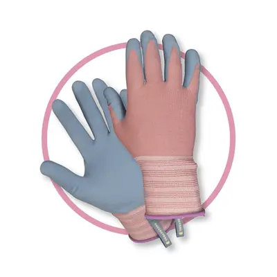 Treadstone Weeding Gardening Gloves Blue & Pink Small - image 1