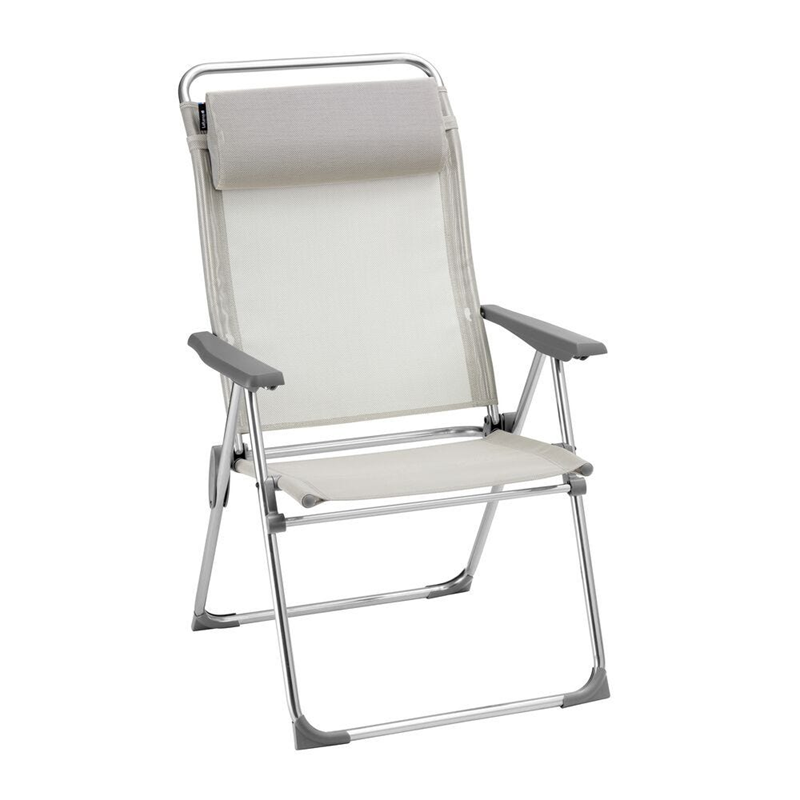 Lafuma Multi-Position Folding Camping Armchair XL Beige - image 1