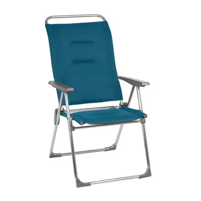 Lafuma Multi-Position Padded Folding Camping Armchair Blue Coral