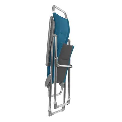 Lafuma Multi-Position Padded Folding Camping Armchair Blue Coral - image 2
