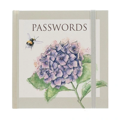 Wrendale Password Book Bee - Hydrangea - image 1