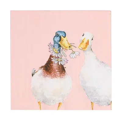 Wrendale Napkins Duck - Not a Daisy Goes By