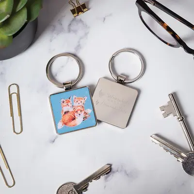 Wrendale Keyring Fox - Snug as a Cub - image 2