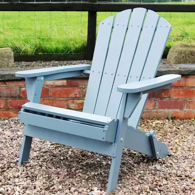 Zest Jasmine Folding Chair Light Grey