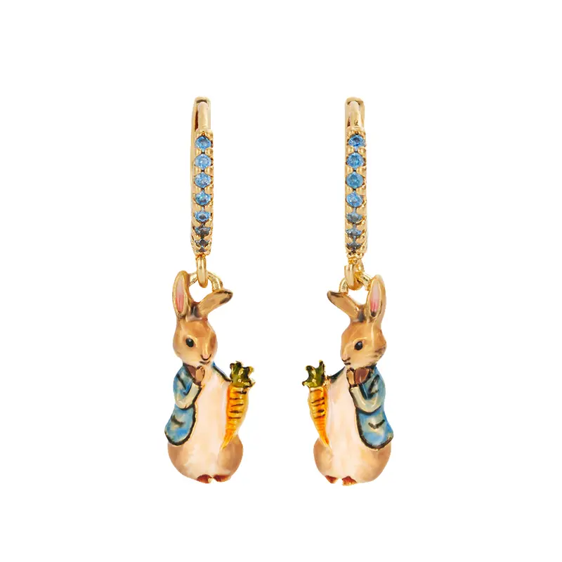 Fable Peter Rabbit Carrot Earrings - image 1
