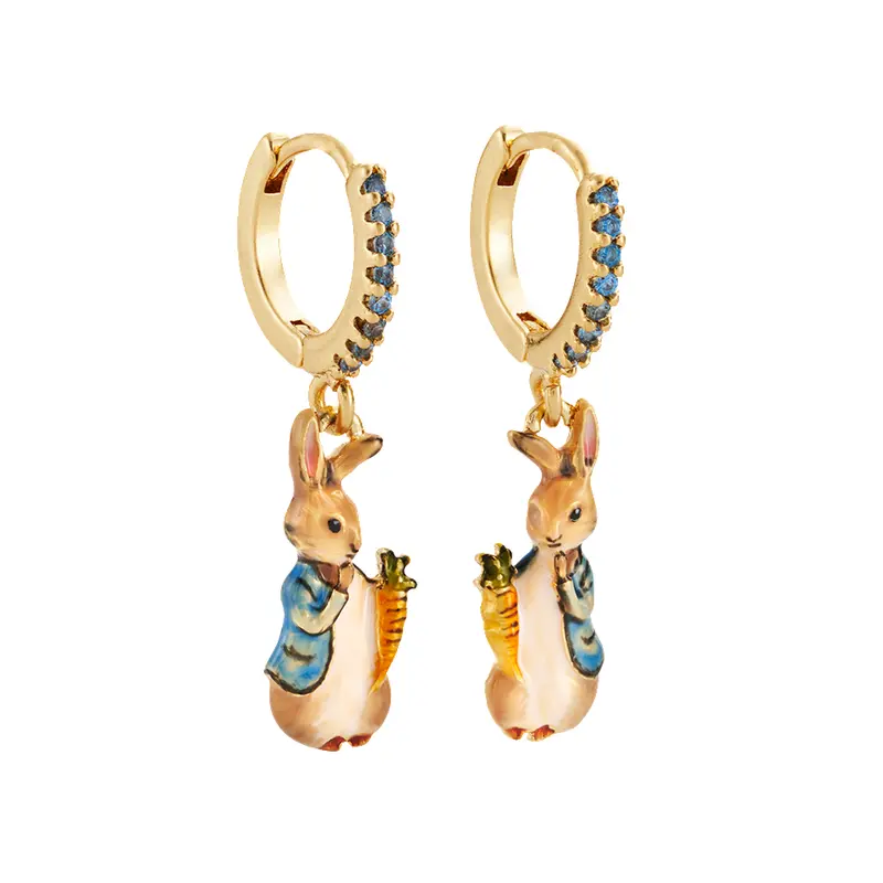 Fable Peter Rabbit Carrot Earrings - image 2