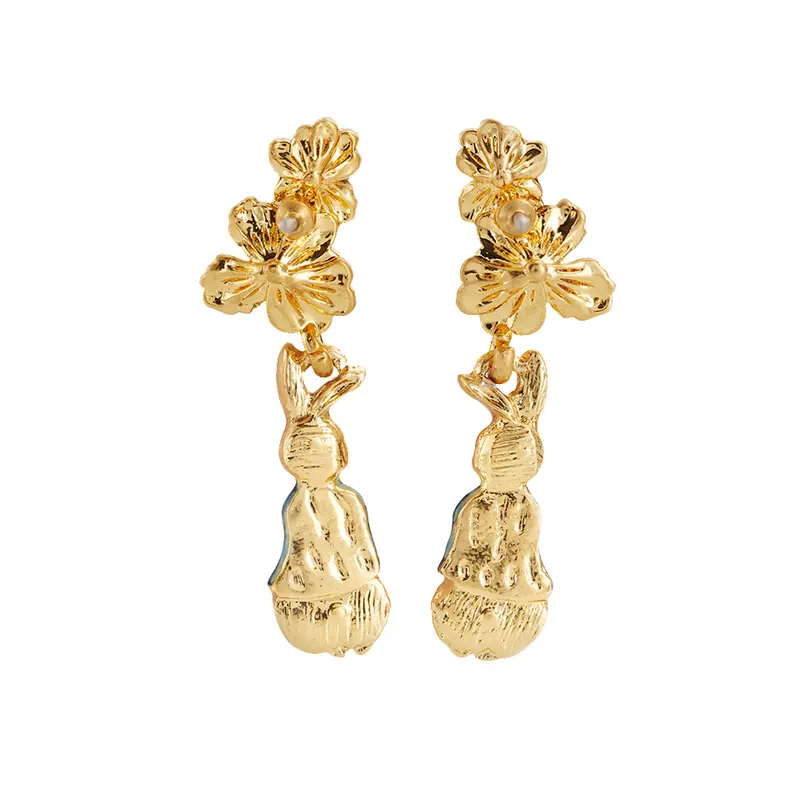 Fable Peter Rabbit Floral Drop Earrings - image 2