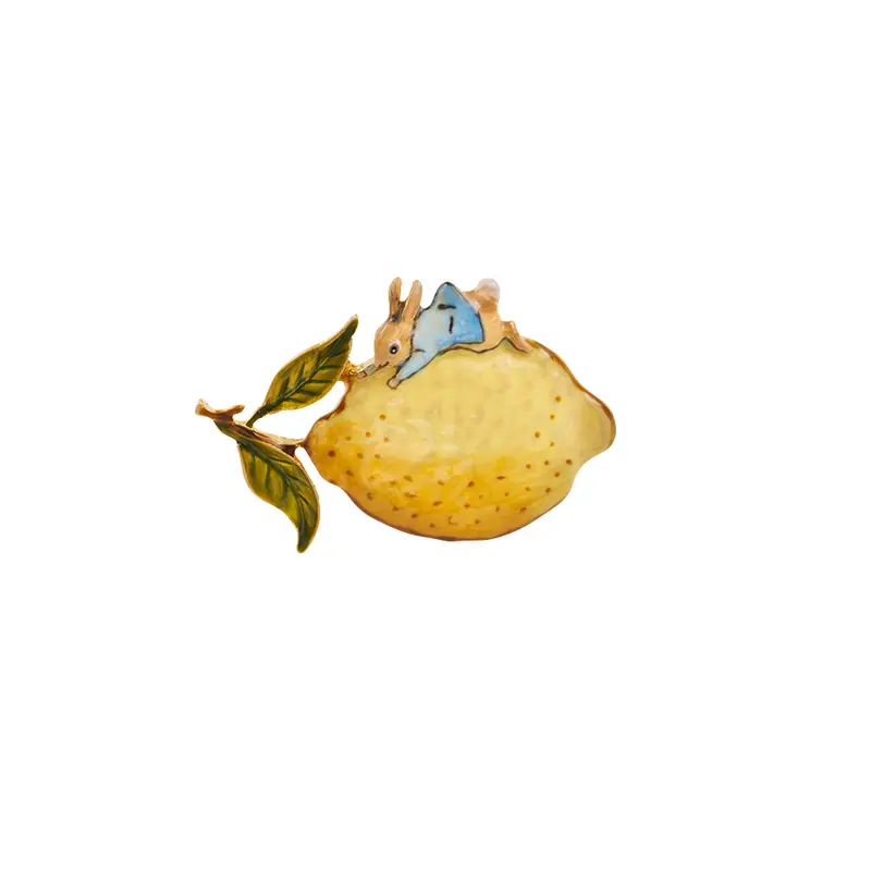 Fable Peter Rabbit Lemon Brooch - image 1