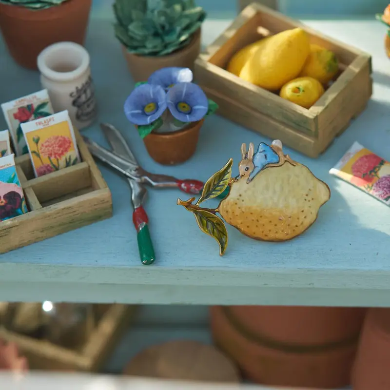 Fable Peter Rabbit Lemon Brooch - image 5