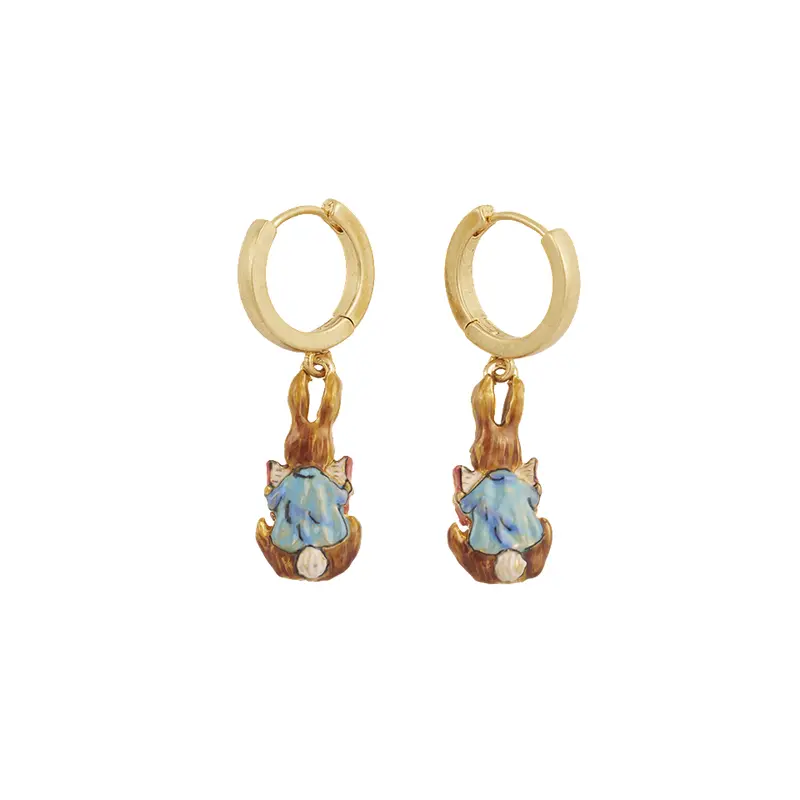 Fable Peter Rabbit Reading Earrings - image 1