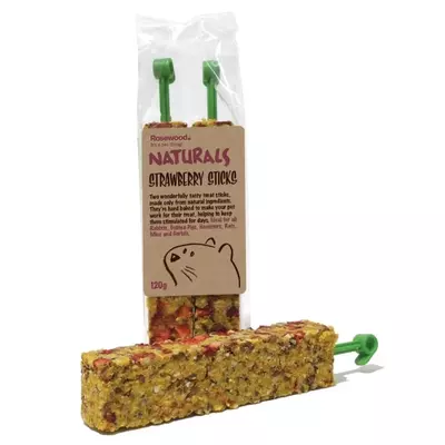 Naturals Strawberry Sticks 120g