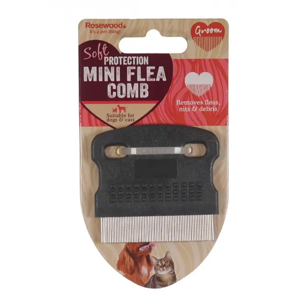 Rosewood Soft Protection Flea Comb Mini - image 1