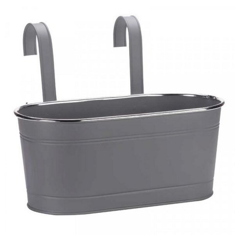 12"  Fence Hanging Pot- Slate