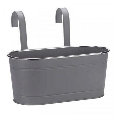 12"  Fence Hanging Pot- Slate
