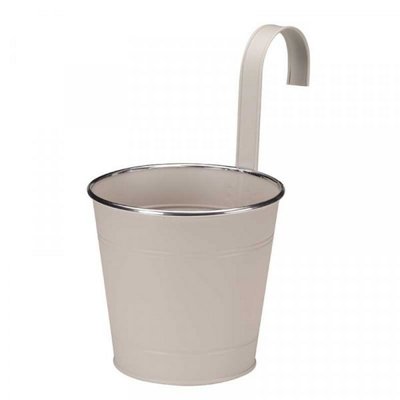 fence and balcony pot ivory 6"