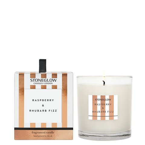 Stoneglow Modern Classics - Raspberry & Rhubarb Fizz - Scented Candle - Boxed Tumbler