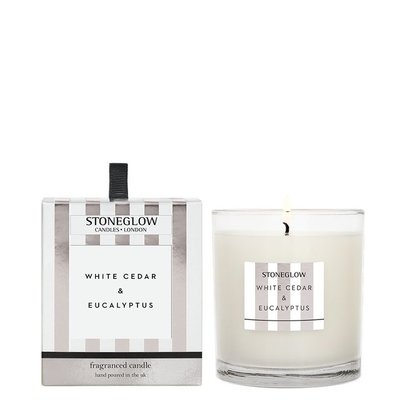 Stoneglow Modern Classics - White Cedar & Eucalyptus - Scented Candle - Boxed Tumbler