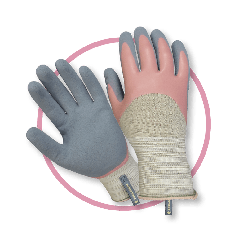 Treadstone Everyday Gardening Gloves Pink & Blue Medium - image 1