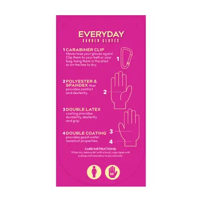 Treadstone Everyday Gardening Gloves Pink & Blue Small - image 2