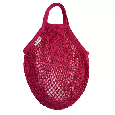 Turtle Bags Short Handled String Bag Raspberry