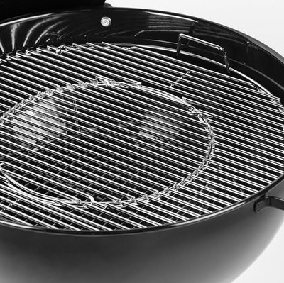 Gourmet BBQ System hinged cooking grate