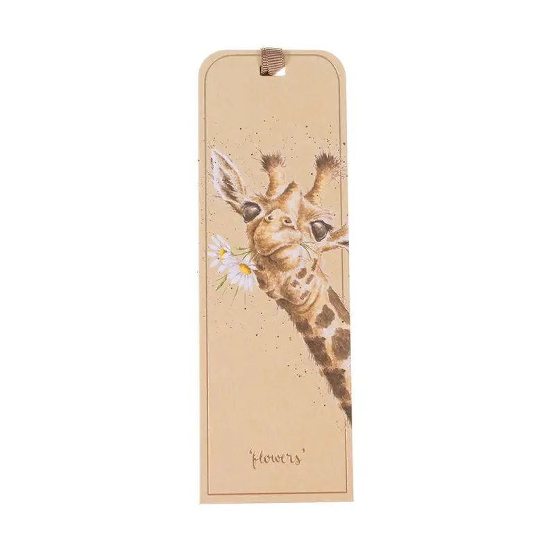 Wrendale Bookmark Giraffe - Flowers