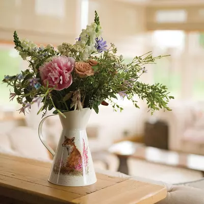 Wrendale Flower Jug Fox - Foxgloves - image 2