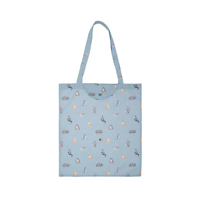 Wrendale Foldable Shopping Bag Cat - Feline Friends - image 1