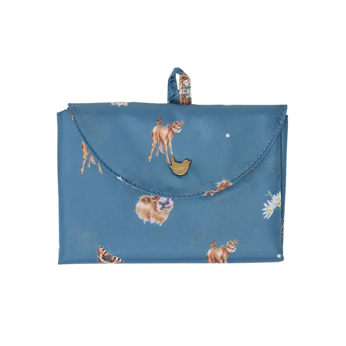 Wrendale Foldable Shopping Bag Cow - Farmyard Friends - image 2