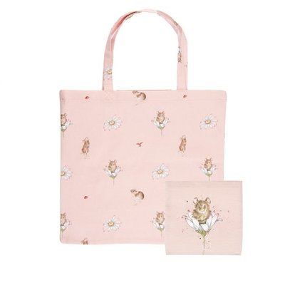 Wrendale Foldable Shopping Bag Mouse - Oops a Daisy