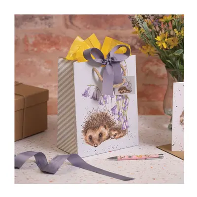 Wrendale Gift Bag Medium Hedgehog - Love and Hedgehugs - image 2