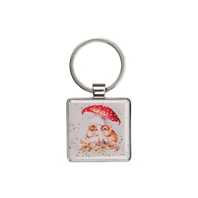 Wrendale Keyring Mouse - Mushroom in my Heart - image 1