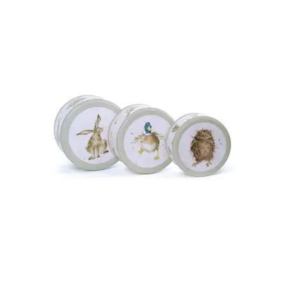 Wrendale Nest of Cake Tins - Hare Duck Owl - image 2