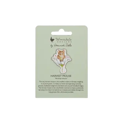 Wrendale Pin Badge Mouse - Oops a Daisy - image 2